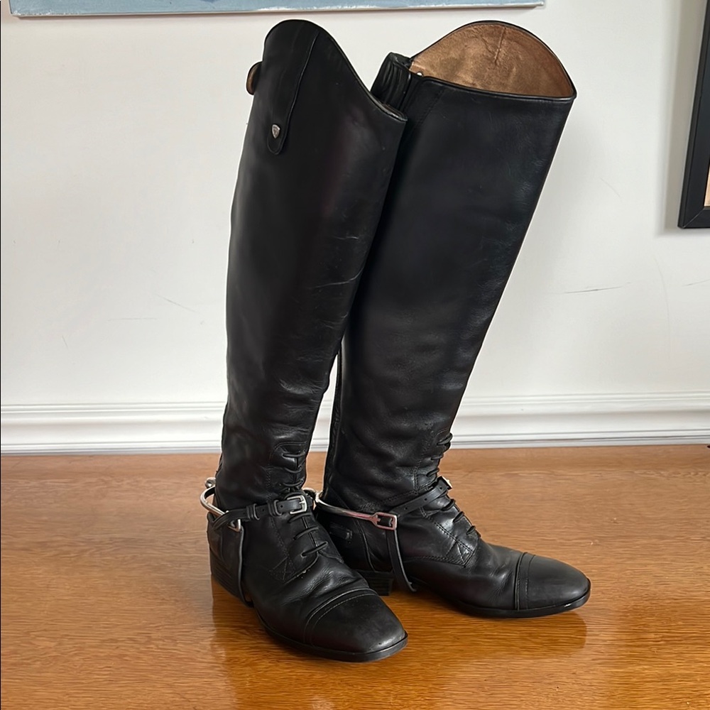 ARIAT palisade tall riding boots black leather